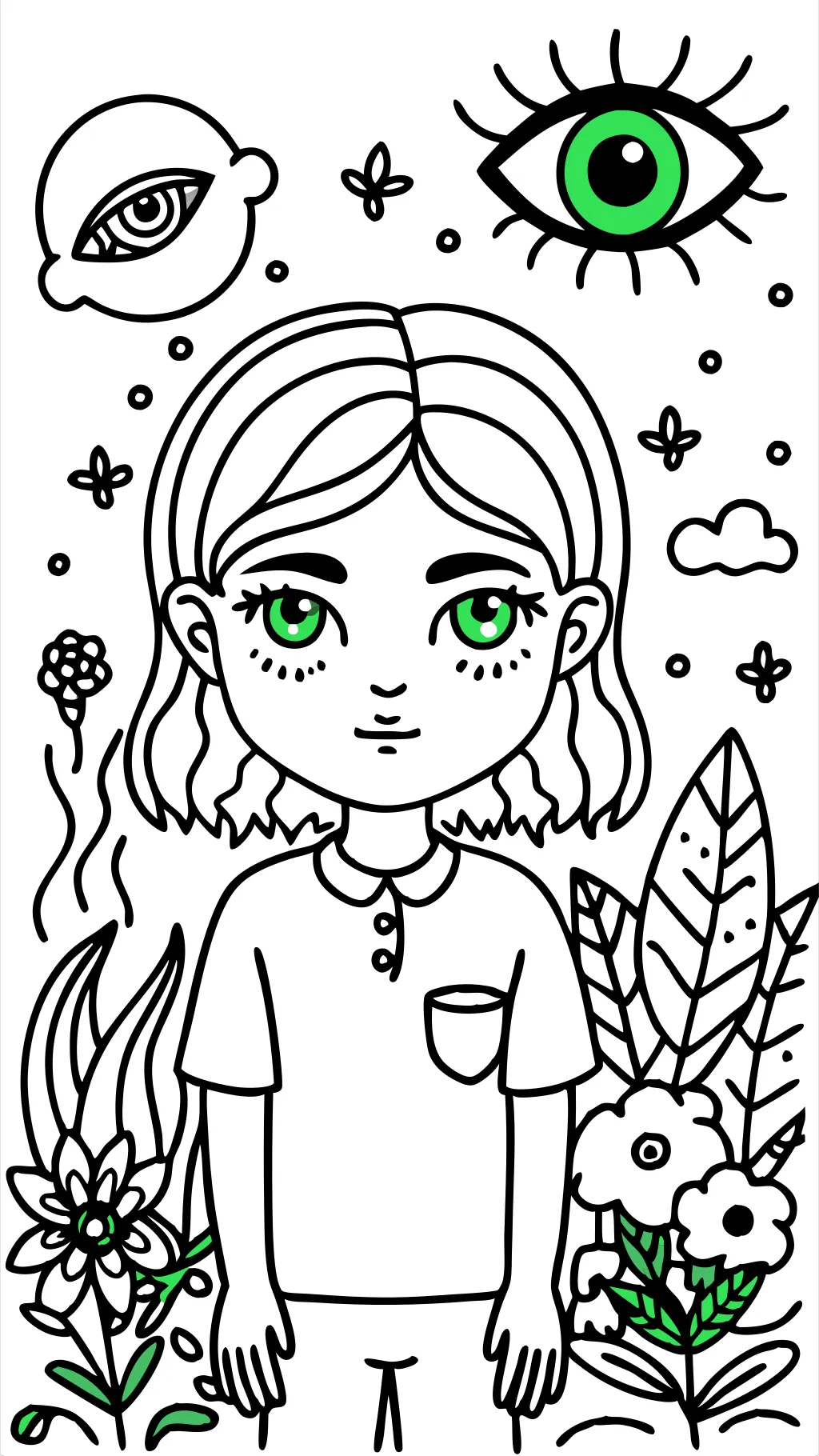 envy coloring page